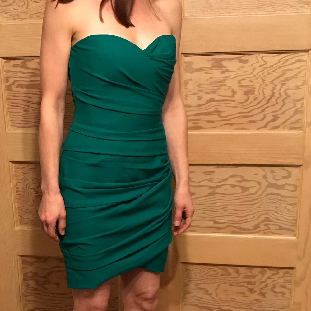 BCBG Strapless cocktail dress
